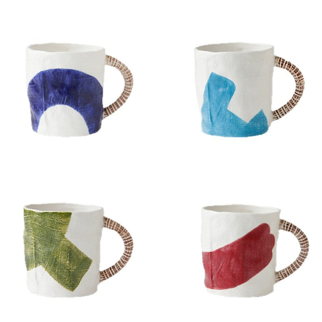 Mivora - Simple Style Color Block Mug