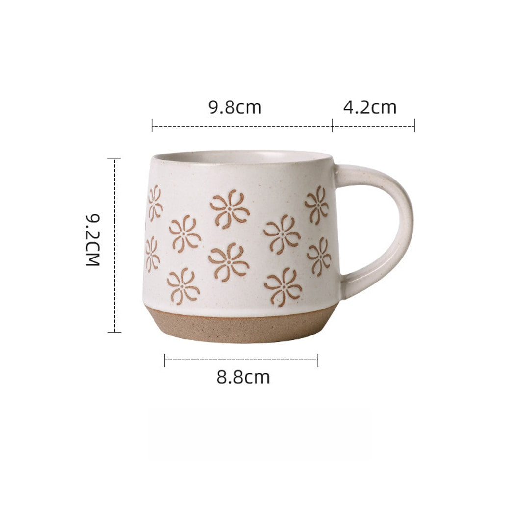 Mivora - Floral and Geometric Patterns Coffee Mug