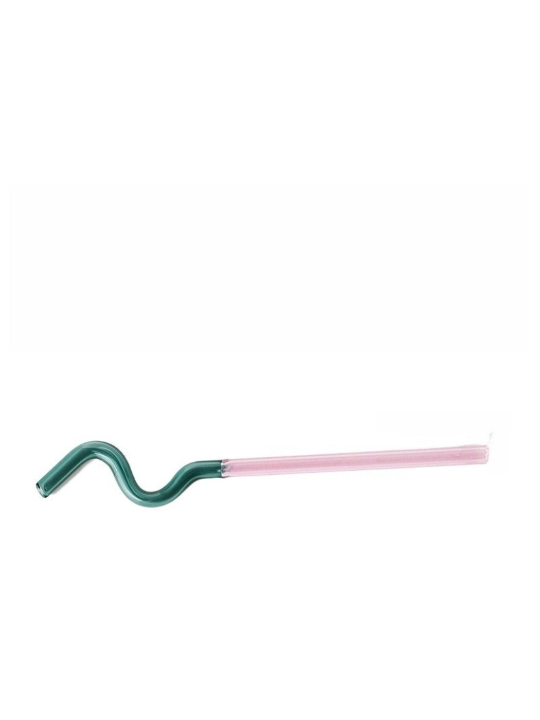 Thimara colorful glass straws gift box with straws displayed on a wooden surface