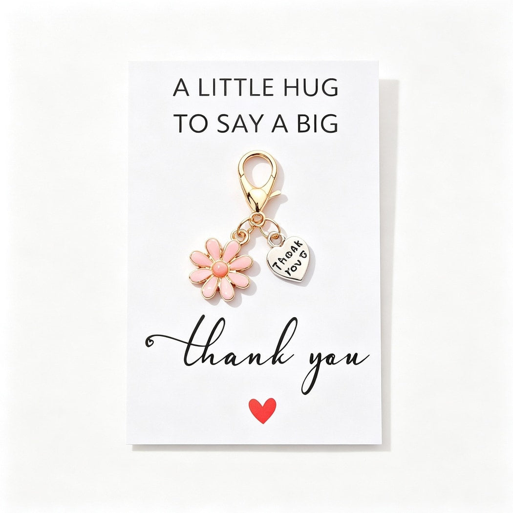 Taphug - Pocket Hug Flower Charm Token
