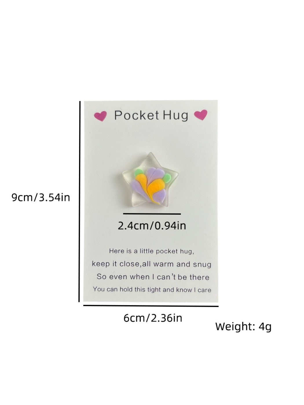 Taphug - Pocket Hug Colorful Resin Star