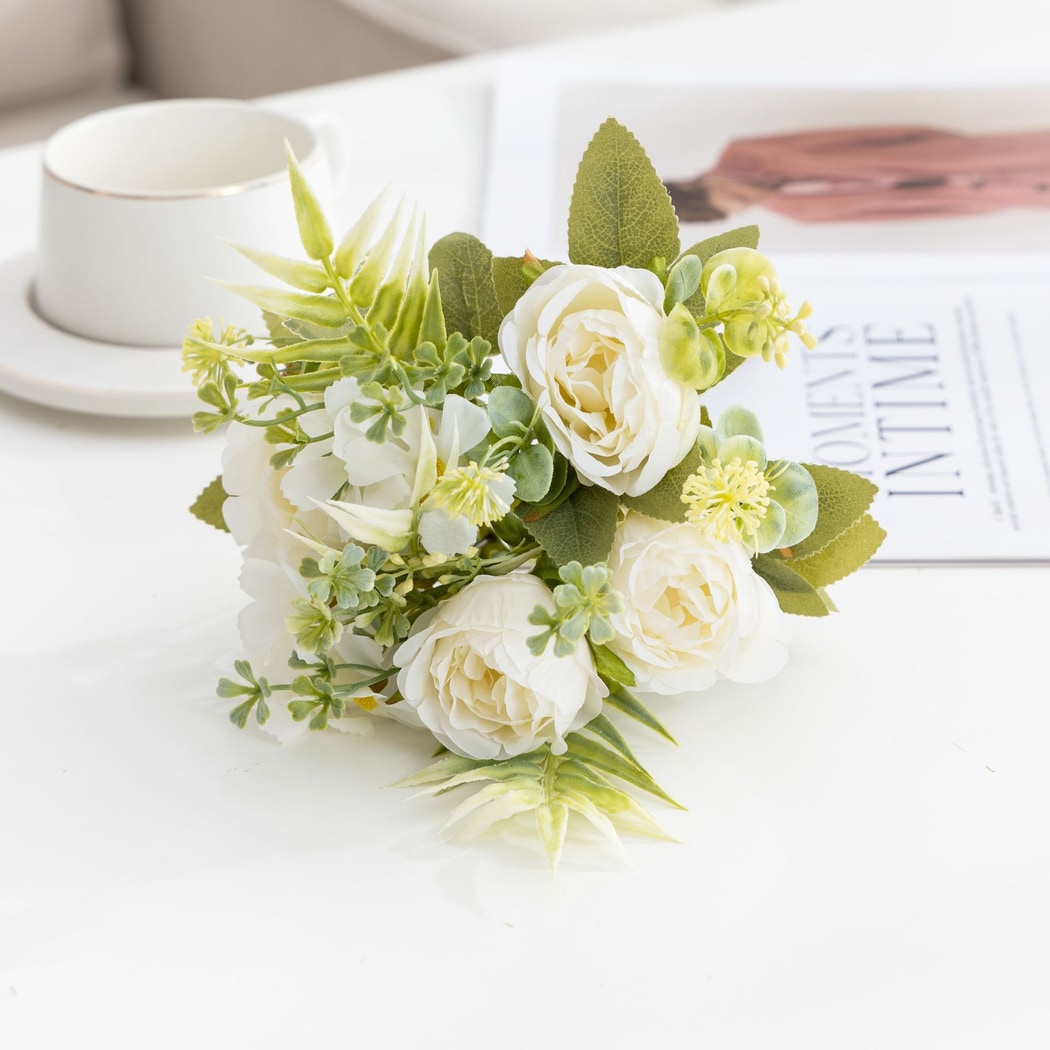 Roselle - Decorative Peony Blooms Artificial Flowers