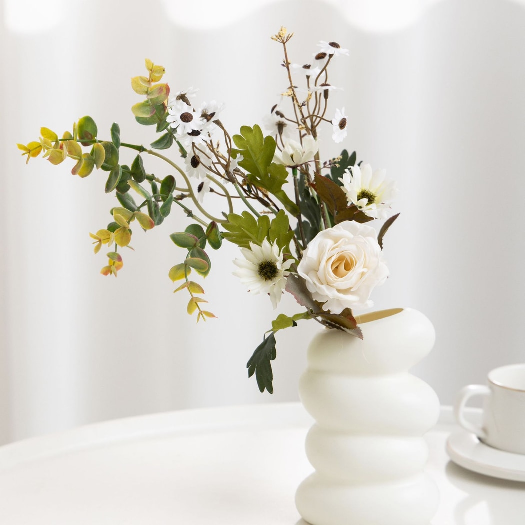 Roselle - Mixed Rose and Daisies Artificial Bouquet