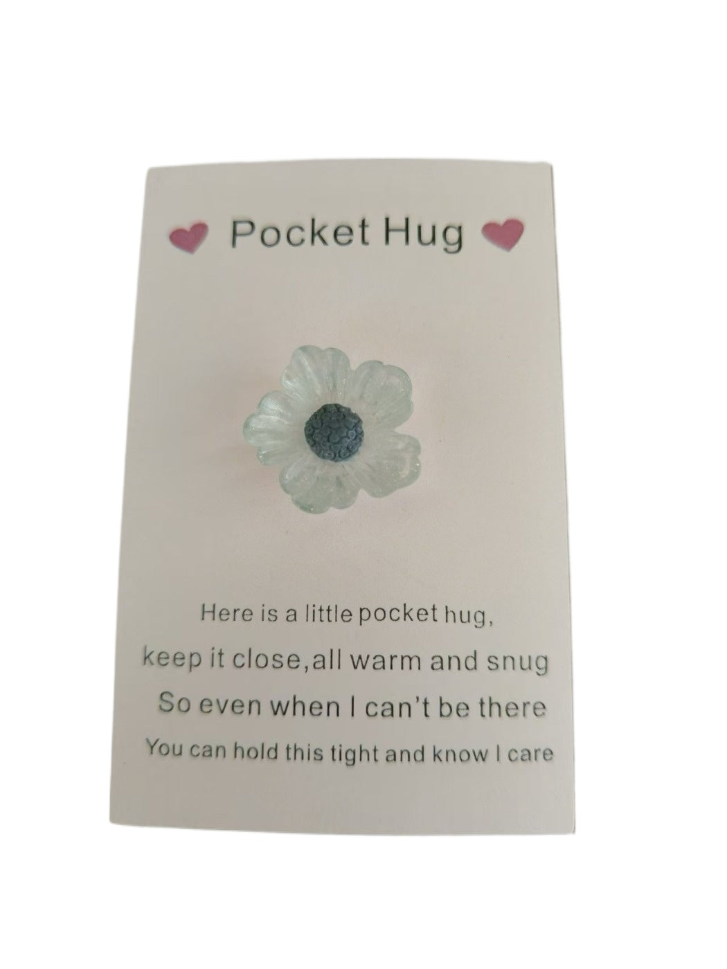 Taphug - Pocket Hug Peach Blossom pocket hug card and keepsake token view 6
