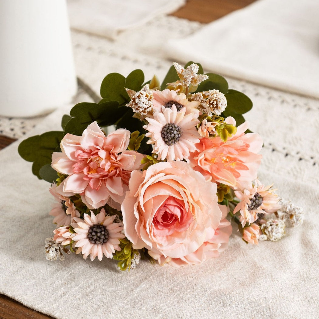 Roselle - Decorative Peony and Daisy Artificial Flowers