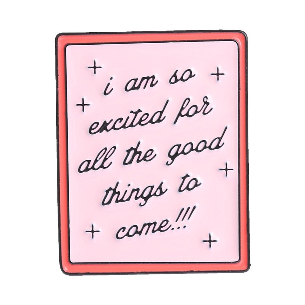 Pinori - Letter Style Flower Motivational Accent Pin