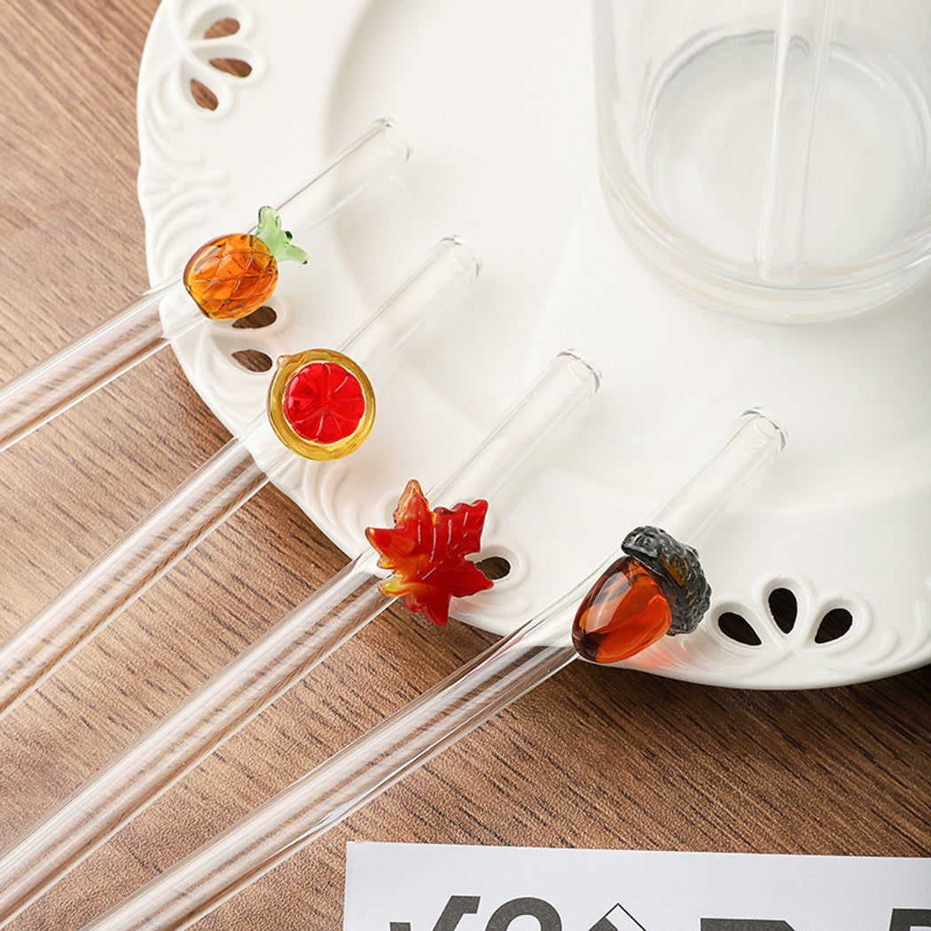 Glasira - Cute Fruits and Vegetables Decoration Straw