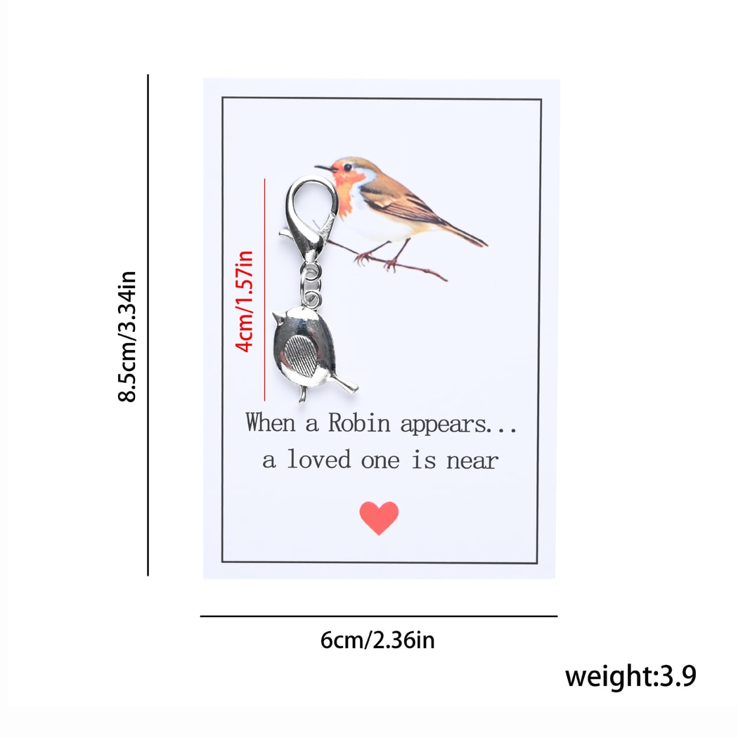 Taphug - Pocket Hug Robin Quote Keychain