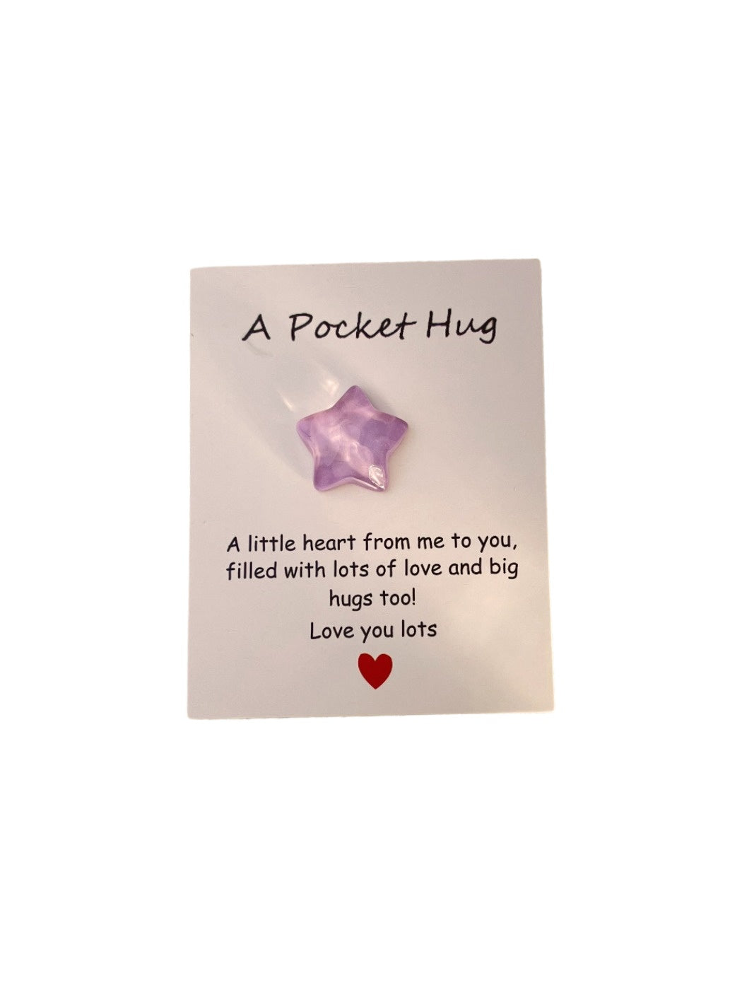 Taphug - Pocket Hug Transparent Cracked Star