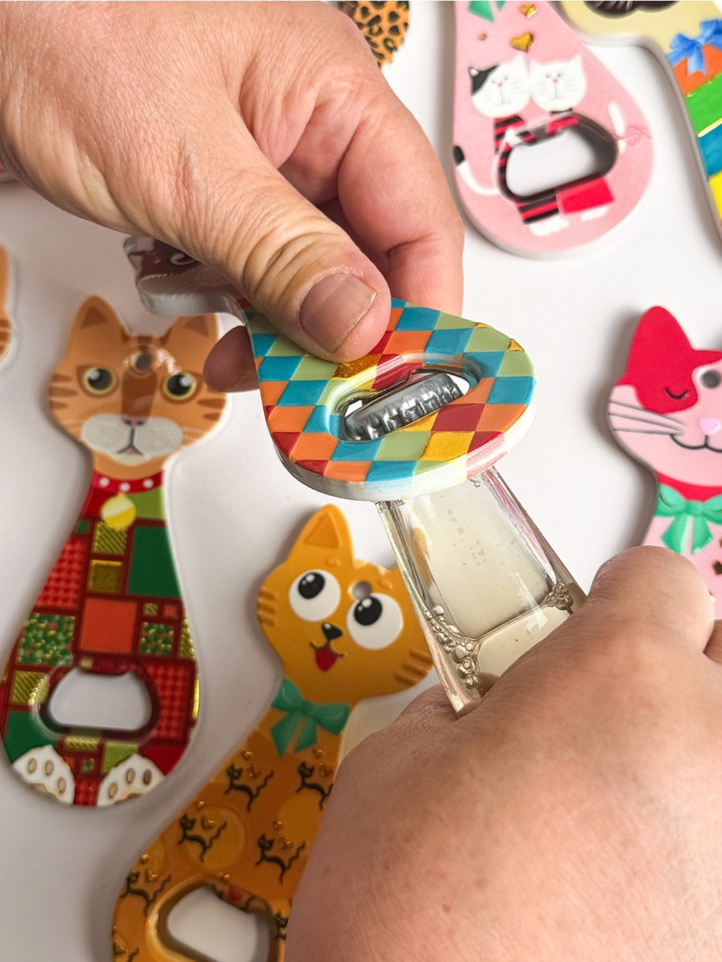 Thimara - Cartoon Cat Head Shape Bottle Opener