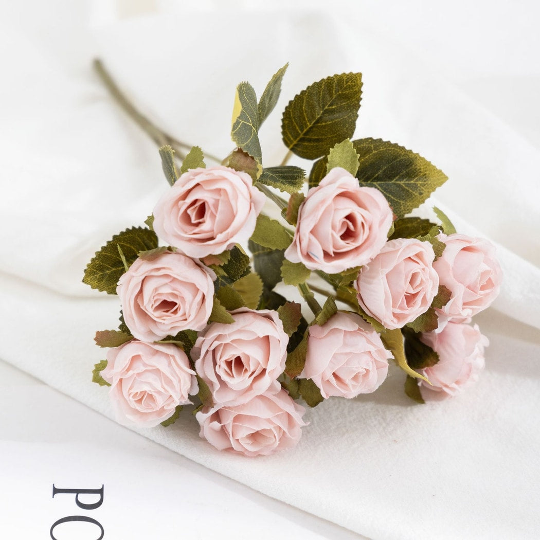 Roselle - Heirloom Bleached Style Artificial Rose Bouquet