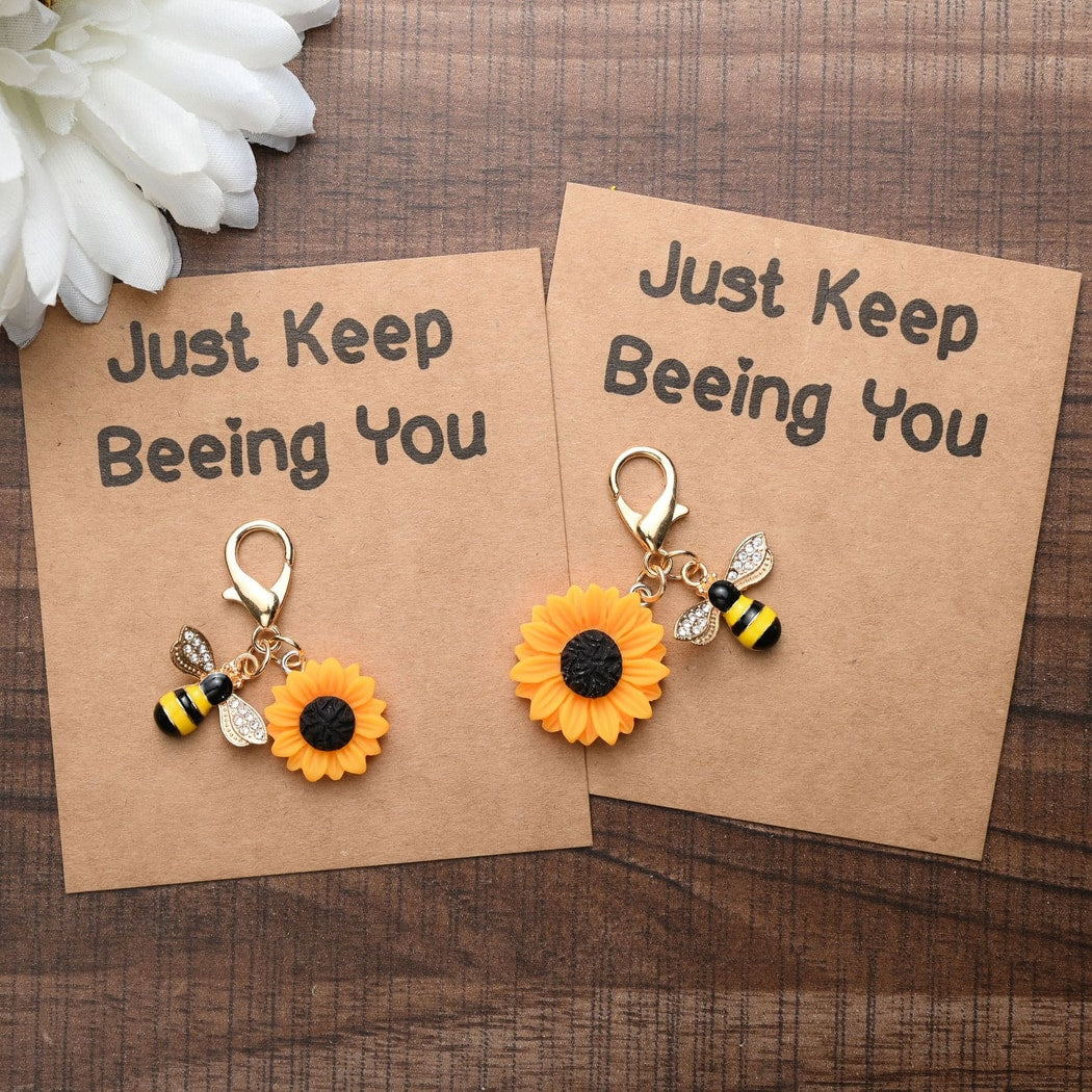 Taphug - Pocket Hug Simple Sunflower Accent Keychain
