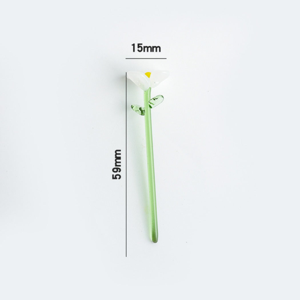 Artistic shot of Thimara Japanese mini glass daisy with soft focus and natural light