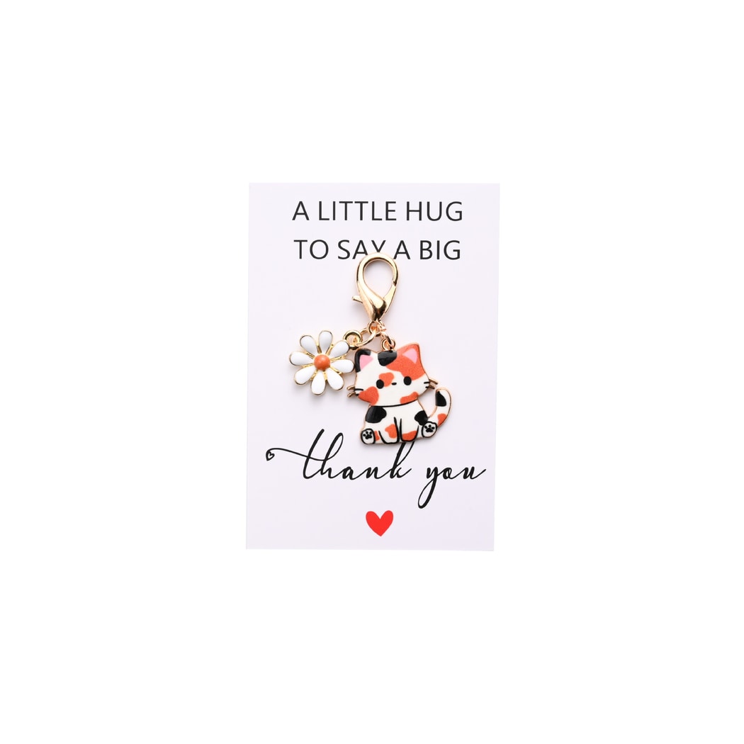 Taphug - Pocket Hug Daisy Cat Charm Keychain