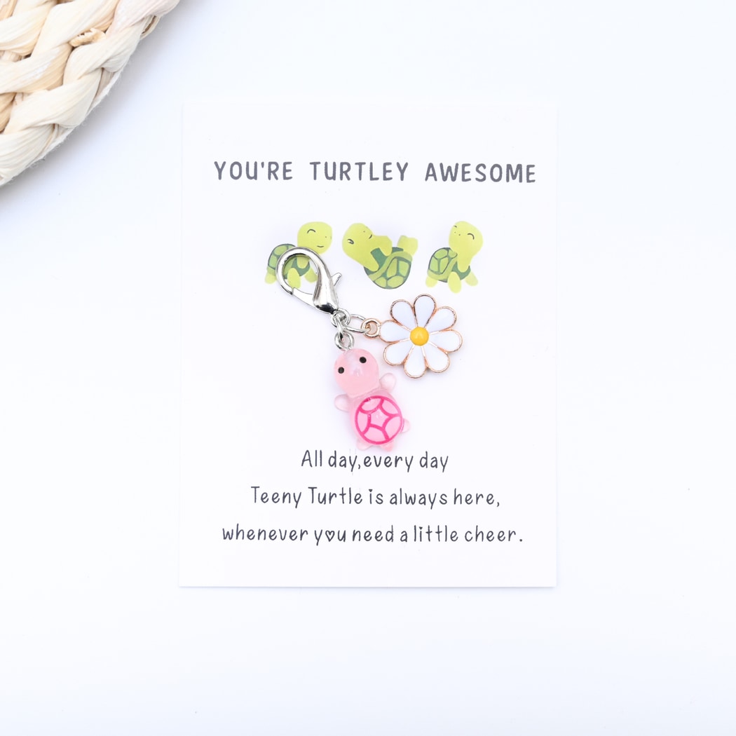 Taphug - Pocket Hug Turtle Charm Keychain