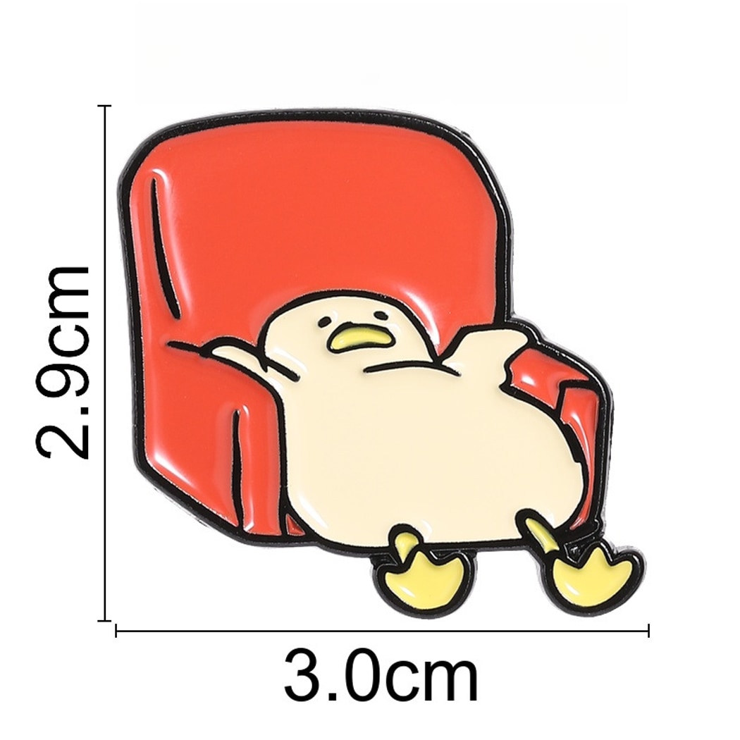 Pinori - Simple Couch Duck Character Accent Pin