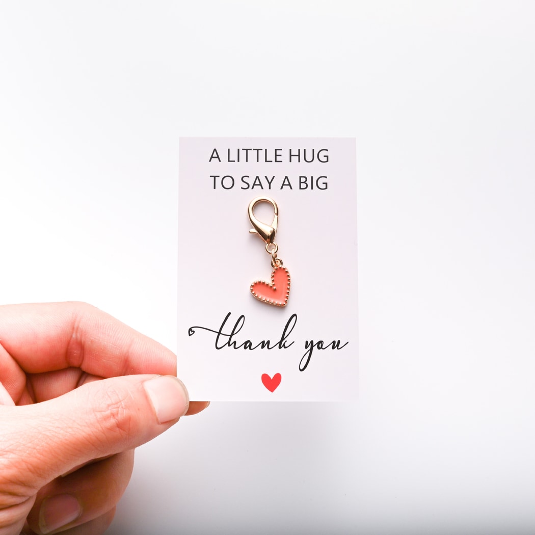 Taphug - Pocket Hug Heart Theme Charm Keychain