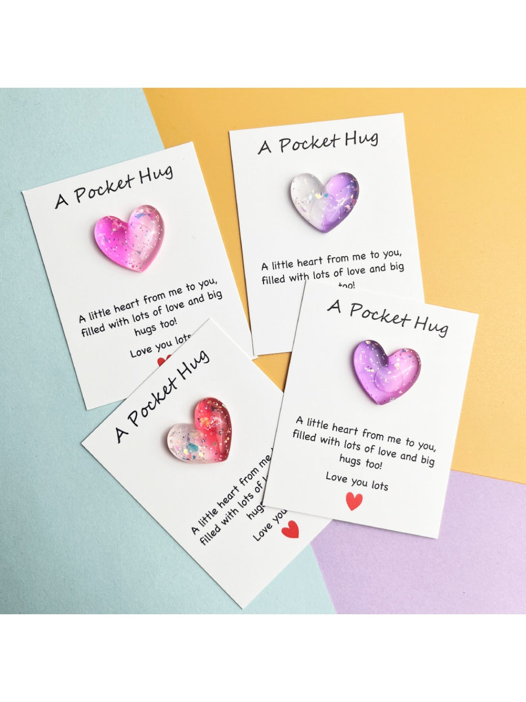 Taphug - Pocket Hug 8 Color Gradient Hearts