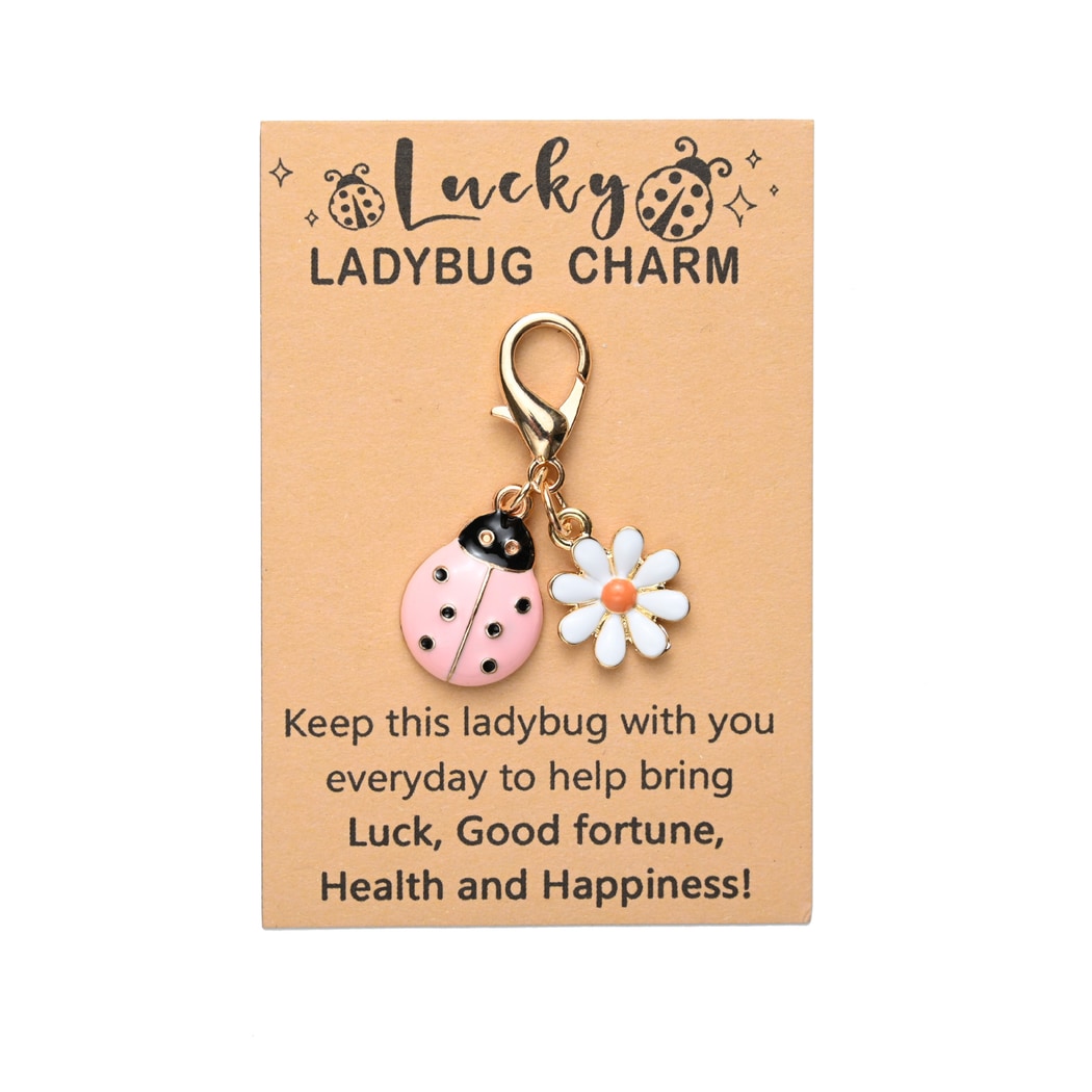 Taphug - Pocket Hug Daisy Ladybug Keychain Charm