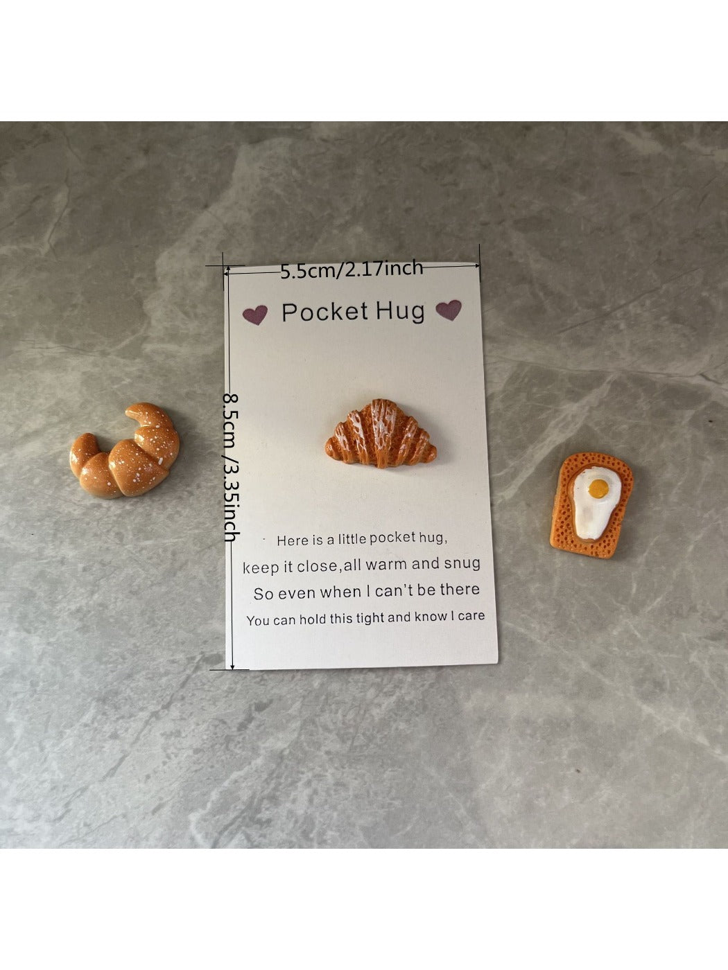 Taphug - Pocket Hug Bread Gift pocket hug card and keepsake token view 4