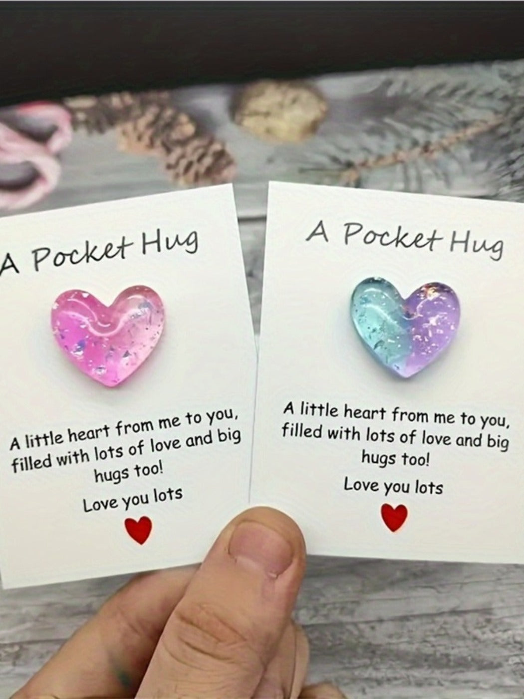 Taphug - Pocket Hug Cute Little Love pocket hug card and keepsake token view 4