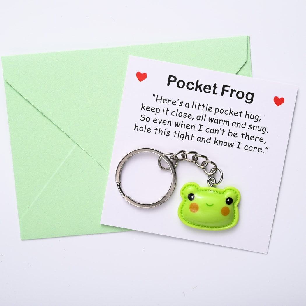 Taphug - Pocket Hug Cute Frog Cartoon Keychain