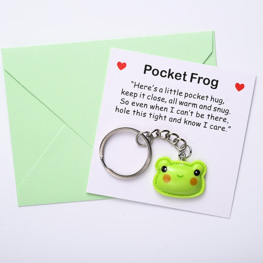 Taphug - Pocket Hug Cute Frog Cartoon Keychain