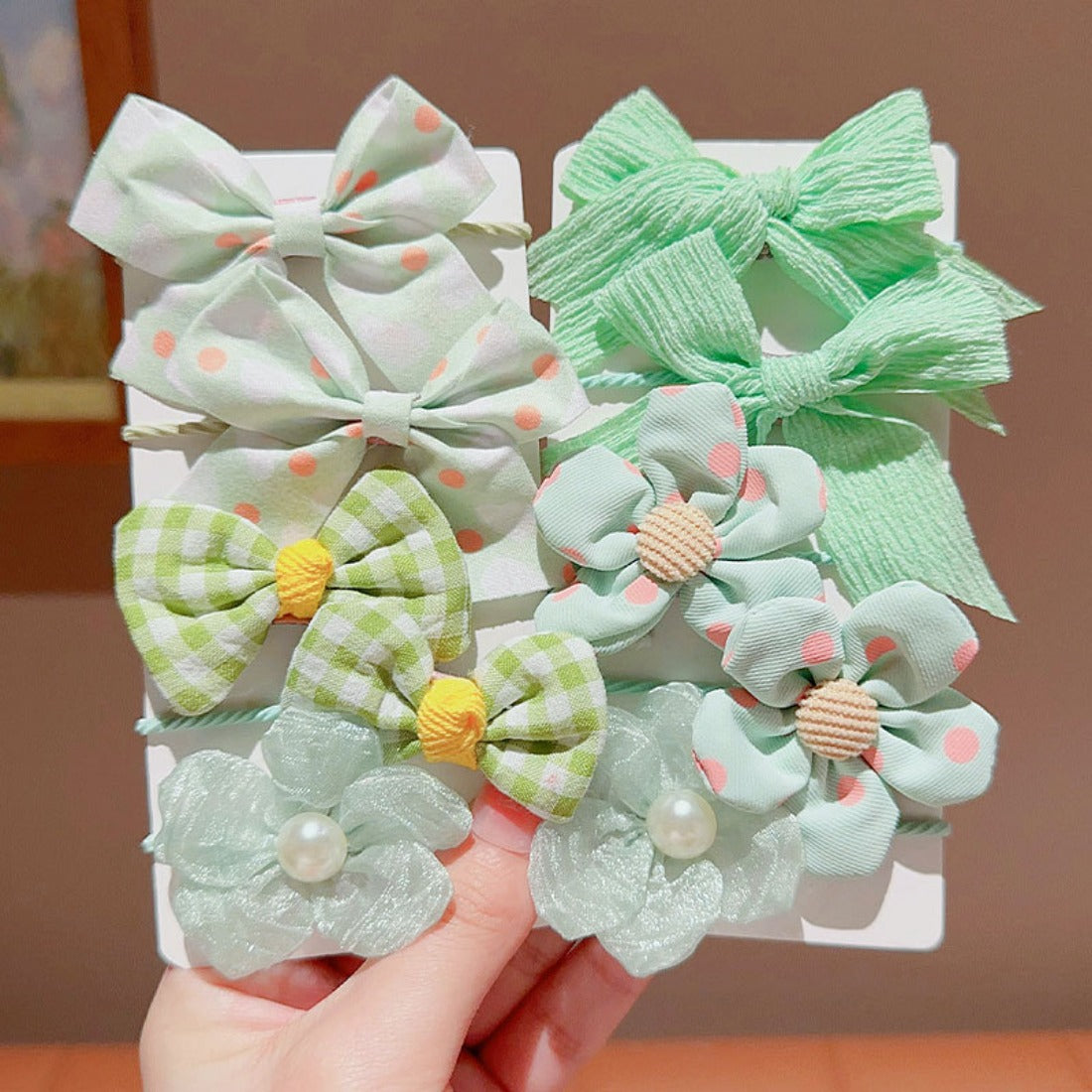 Cico - Cute Handmade Bow Hair Tie Set (10-Pack)