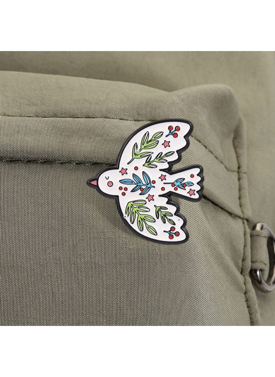 Pinori - Dove Brooch Badge, Cute Cartoon Peace Dove Pin