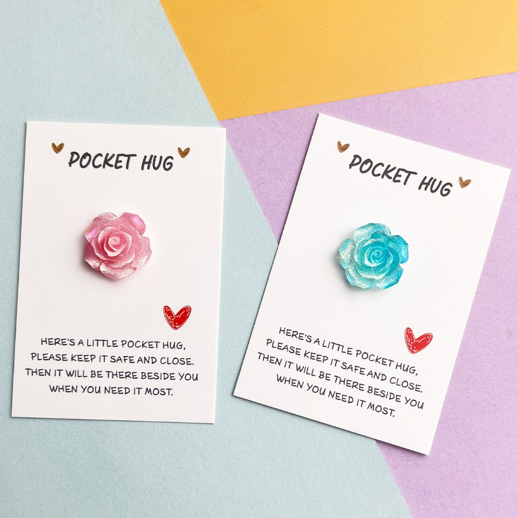Taphug - Pocket Hug Gradient Glitter Rose Gift