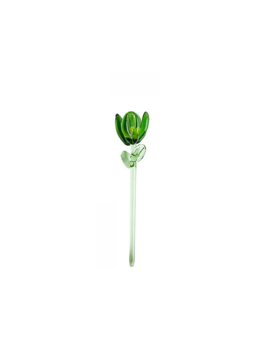 Assorted Thimara mini glass flowers with vibrant colors and fine glasswork