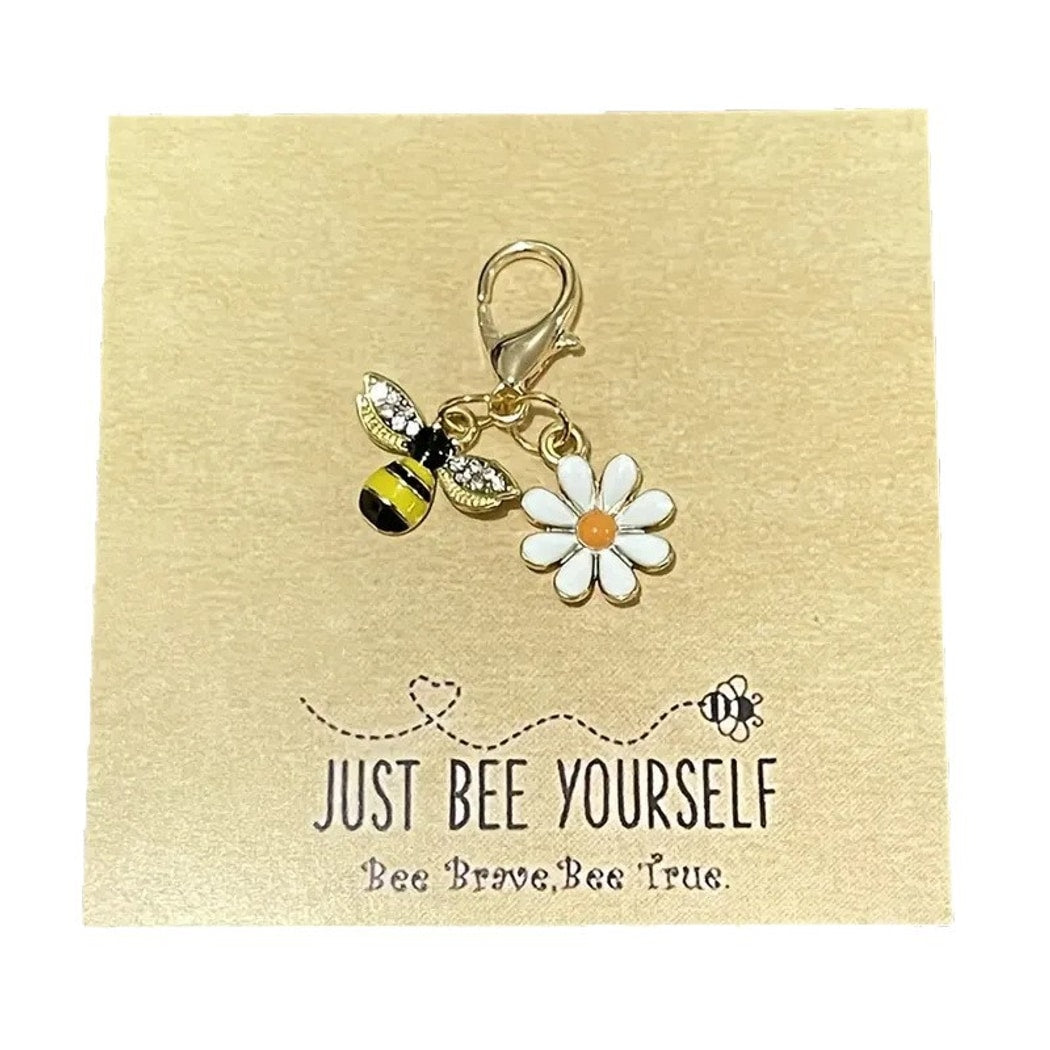 Taphug - Pocket Hug Bee Daisy Quote Keychain