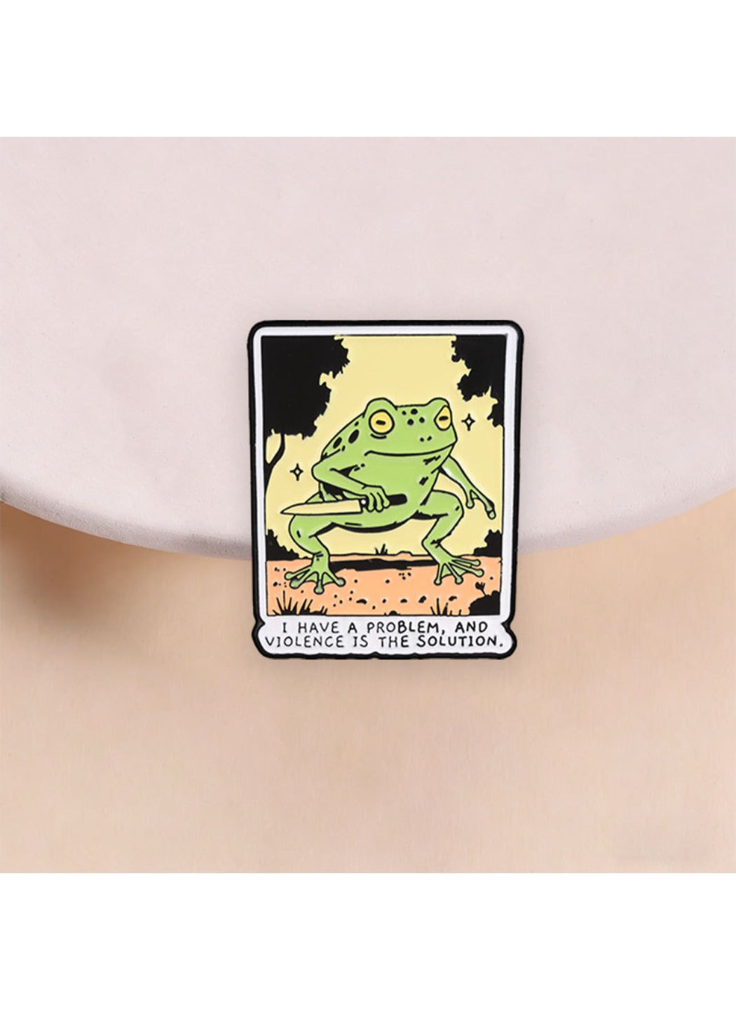 Pinori - Frog Brooch Badge, Cute Cartoon Frog Pin