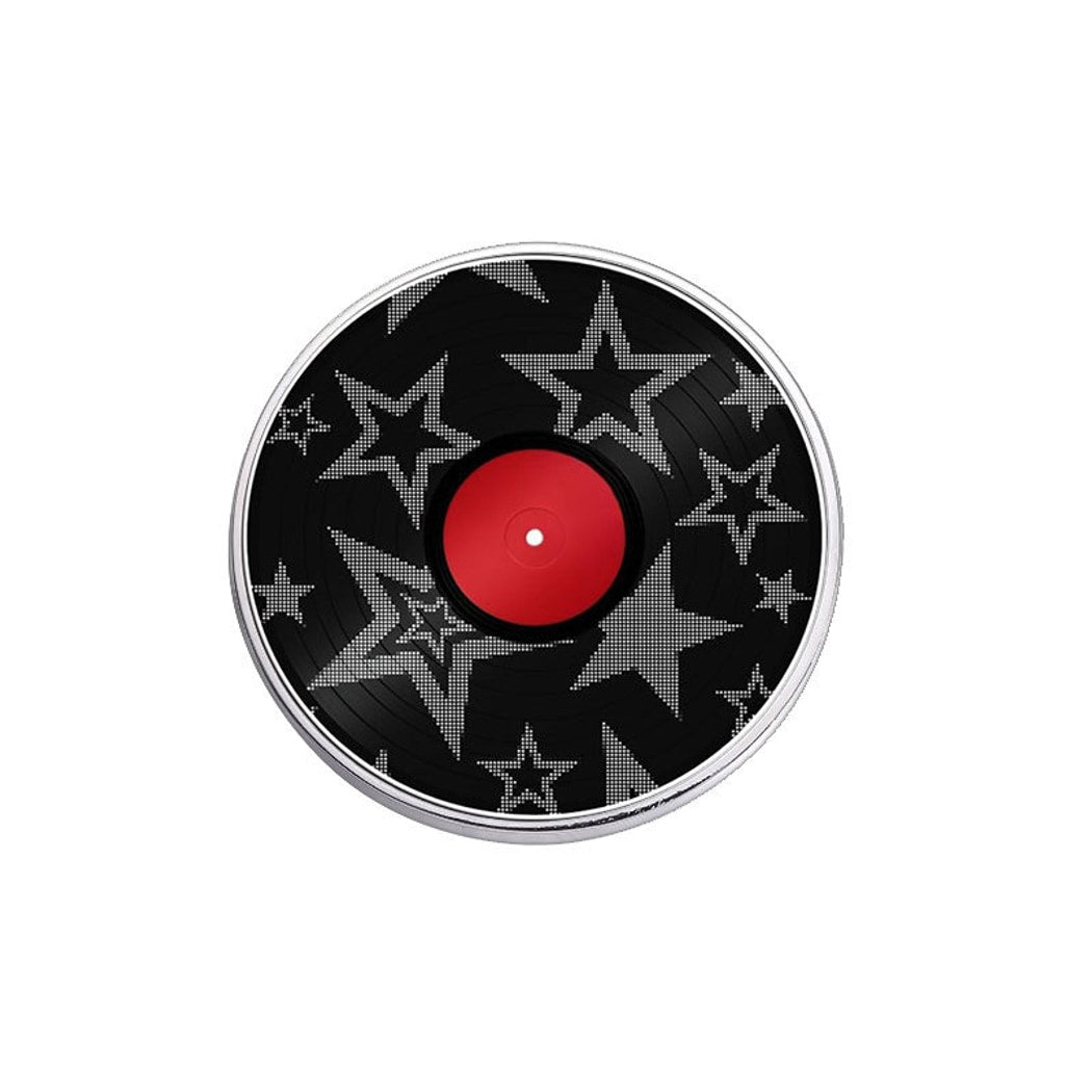 Pinori - Round Statement Star Pattern Pin