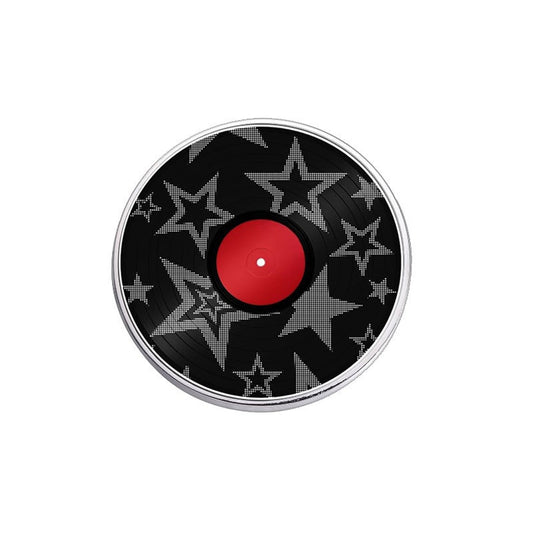 Pinori - Round Statement Star Pattern Pin