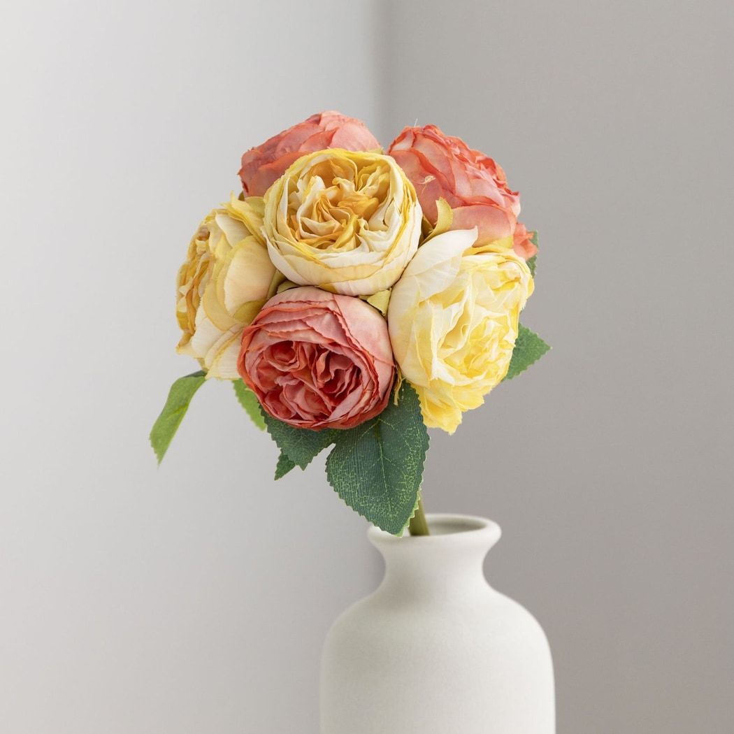 Roselle - Romantic Vivid Rose Artificial Bouquet