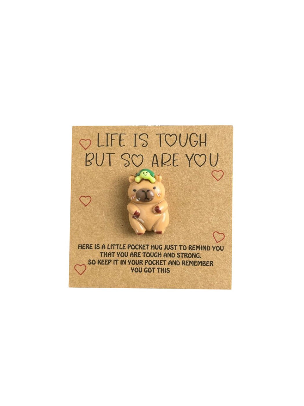 Taphug - Pocket Hug Capybara Encouragement Greeting Card