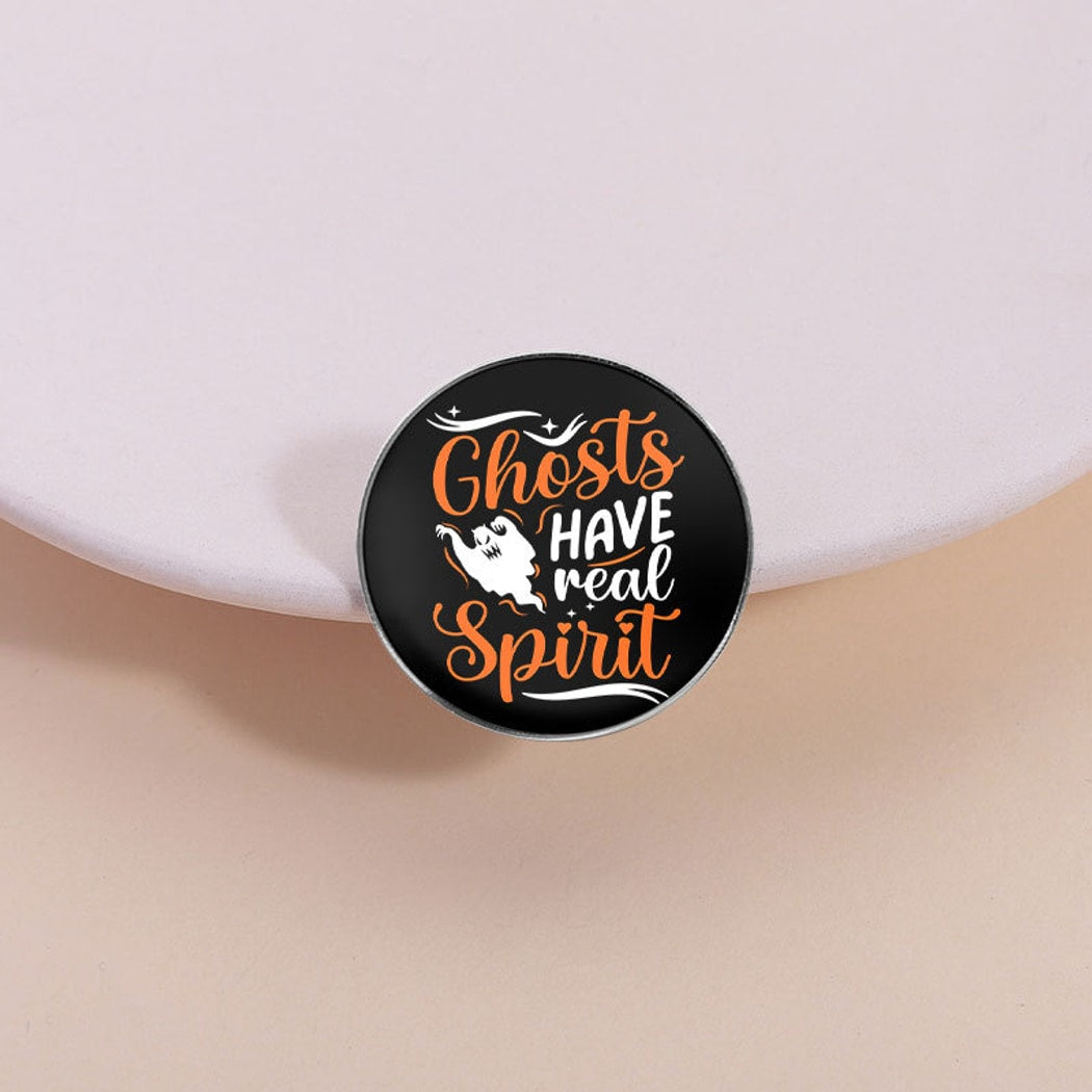 Pinori - Ghost Quote Round Pin