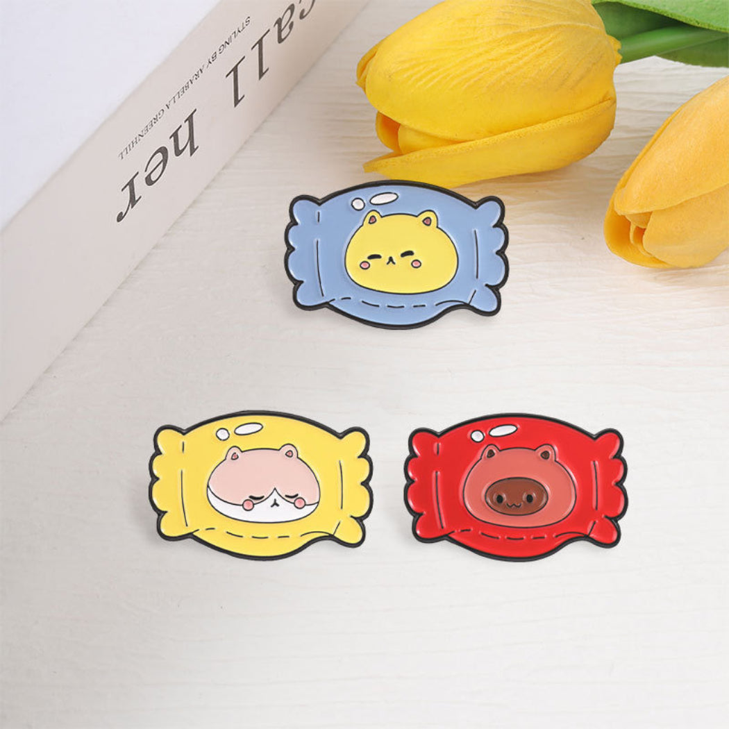 Pinori Candy Animal Enamel Pin Set
