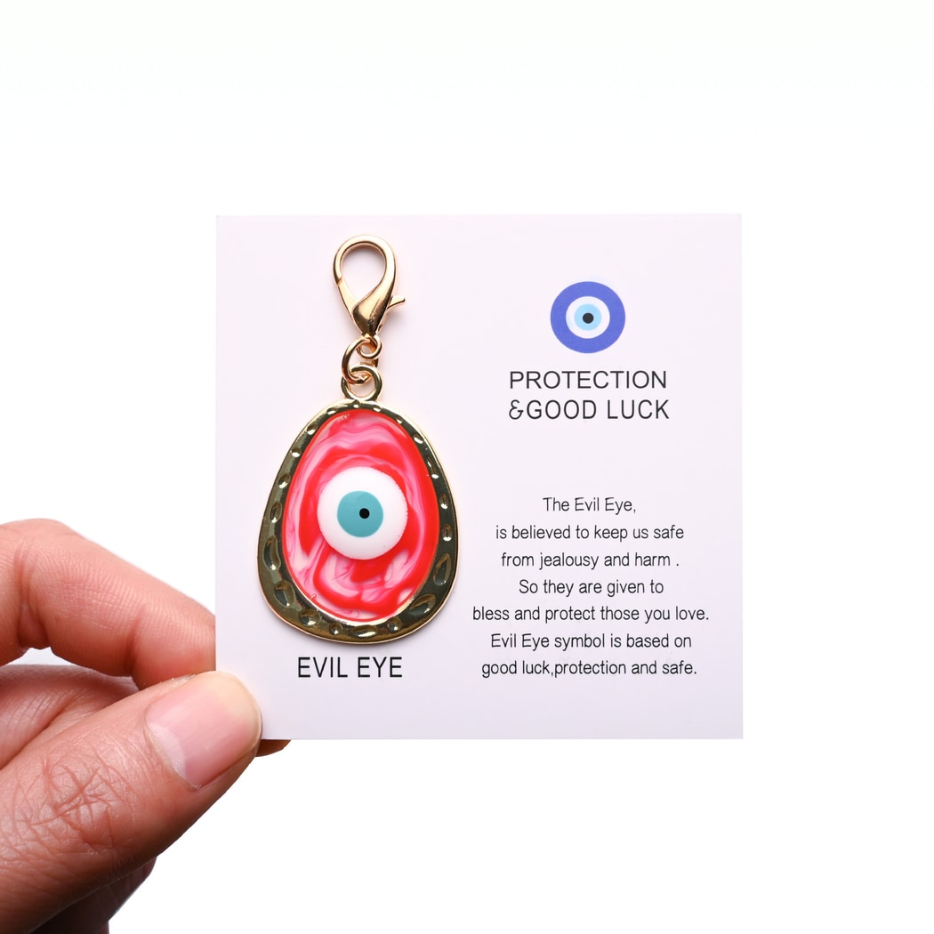 Taphug - Pocket Hug Blue Tone Evil Eye Keychain