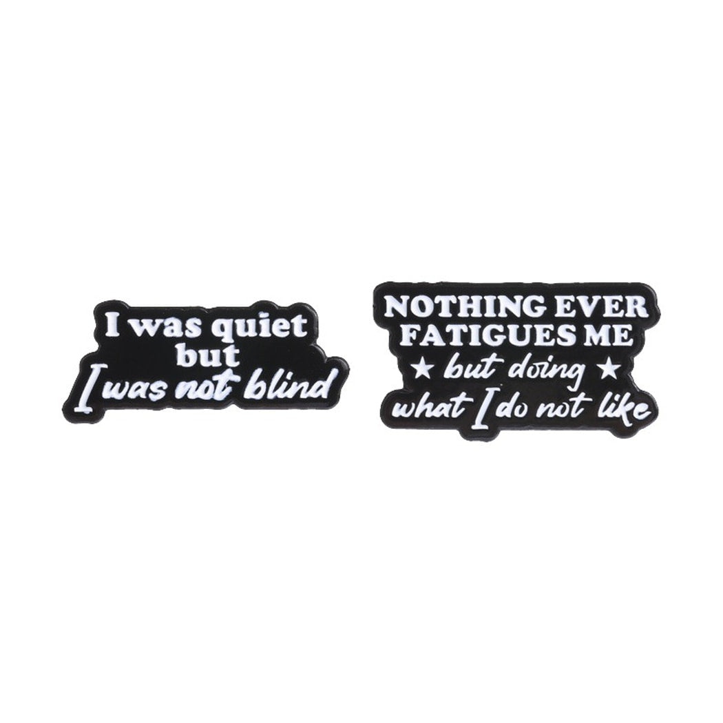 Pinori - Bold Quote Letter Decorative Pin