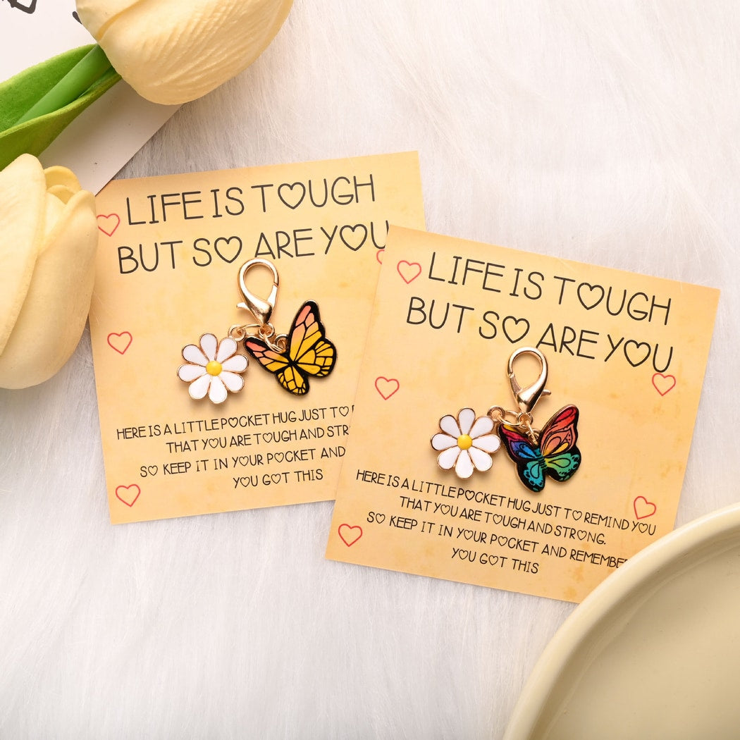 Taphug - Pocket Hug Colorful Butterfly Keychain