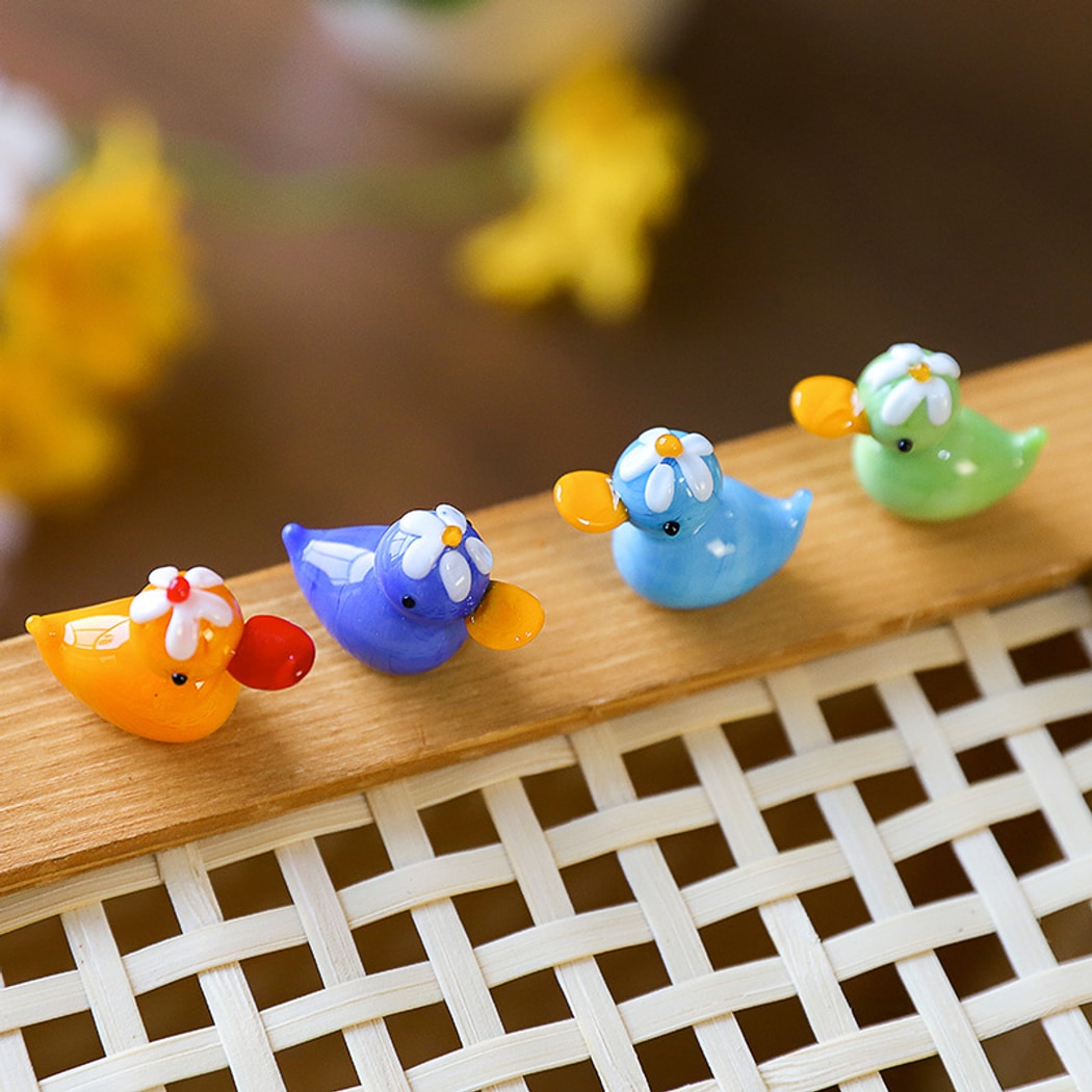 Glasira - Cute Cartoon Colorful Duck Tabletop Ornament