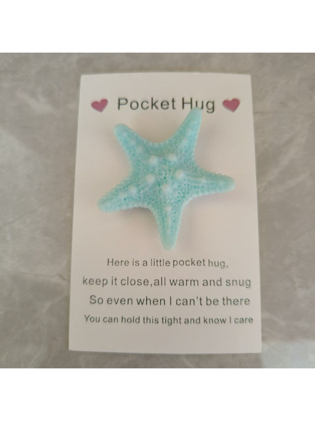 Taphug - Pocket Hug Unique Starfish pocket hug card and keepsake token view 3