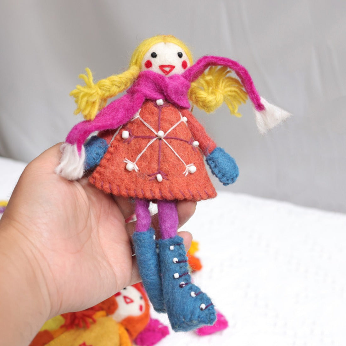 Handcrafted Wool Felt Angel Doll