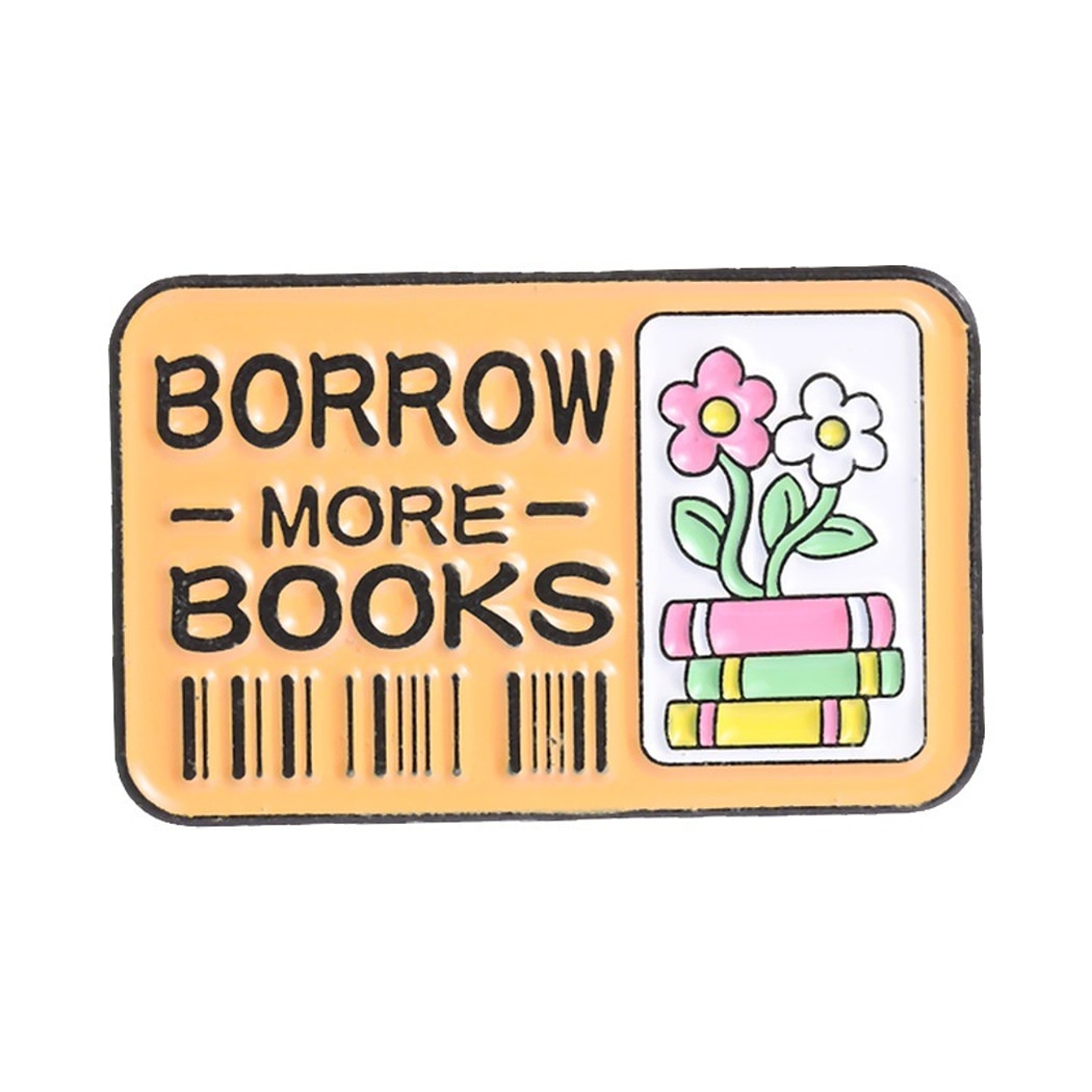 Pinori - Playful Book Theme Brooch Pin