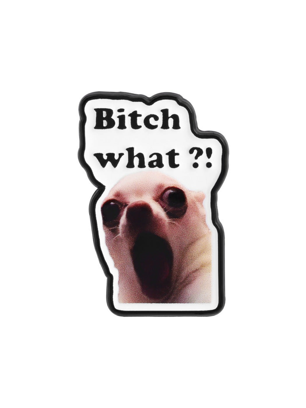 Pinori - Funny Chihuahua Letter Brooch