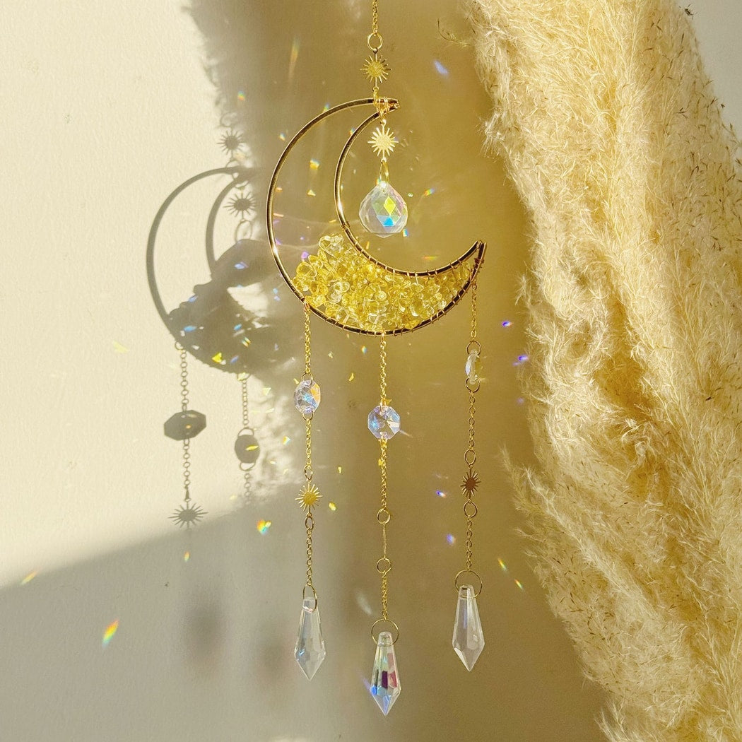 Somnira - Dreamy Moon Shaped Decorative Wind Chimes