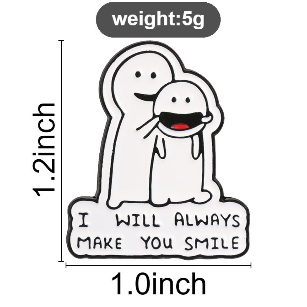 Pinori Make You Smile Enamel Pin