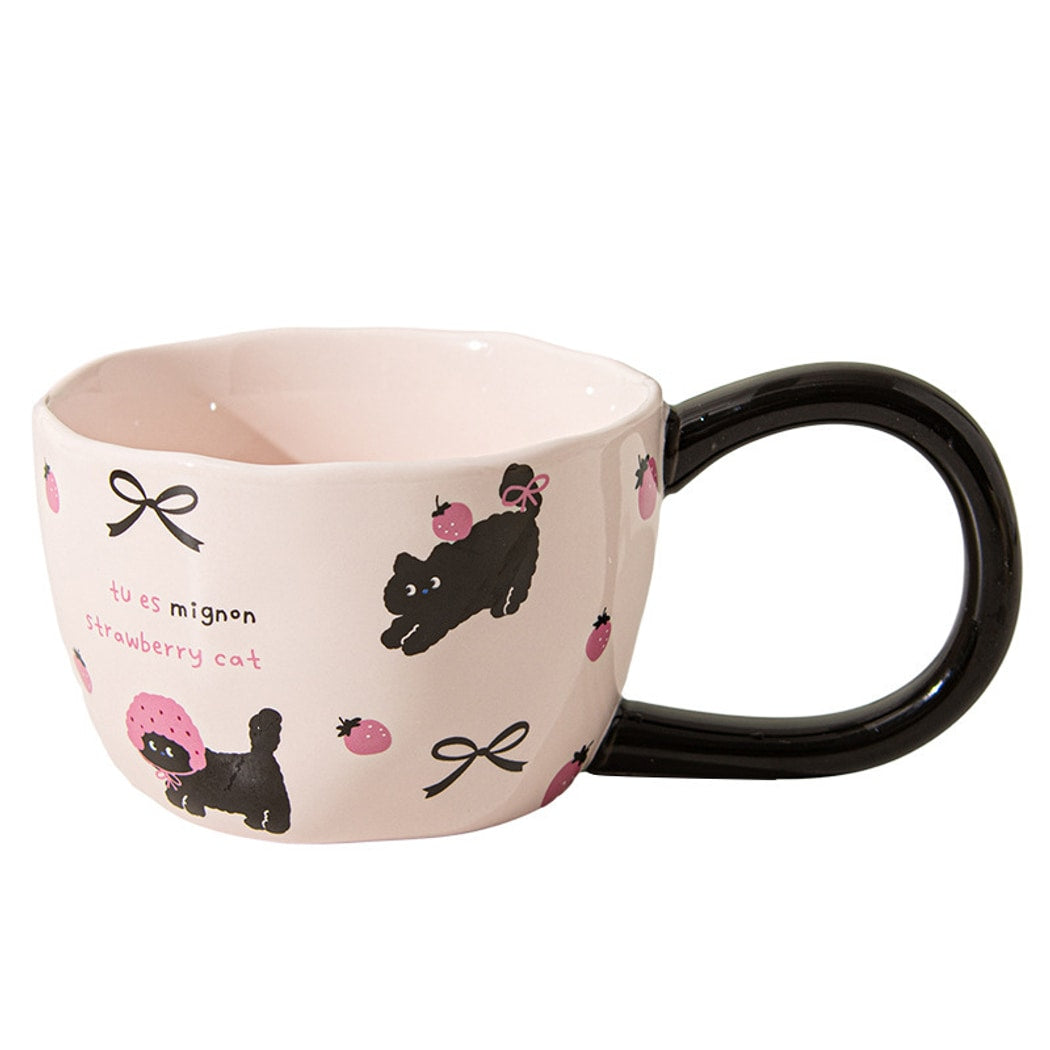 Mivora - Cartoon Cat Pattern Coffee Mug